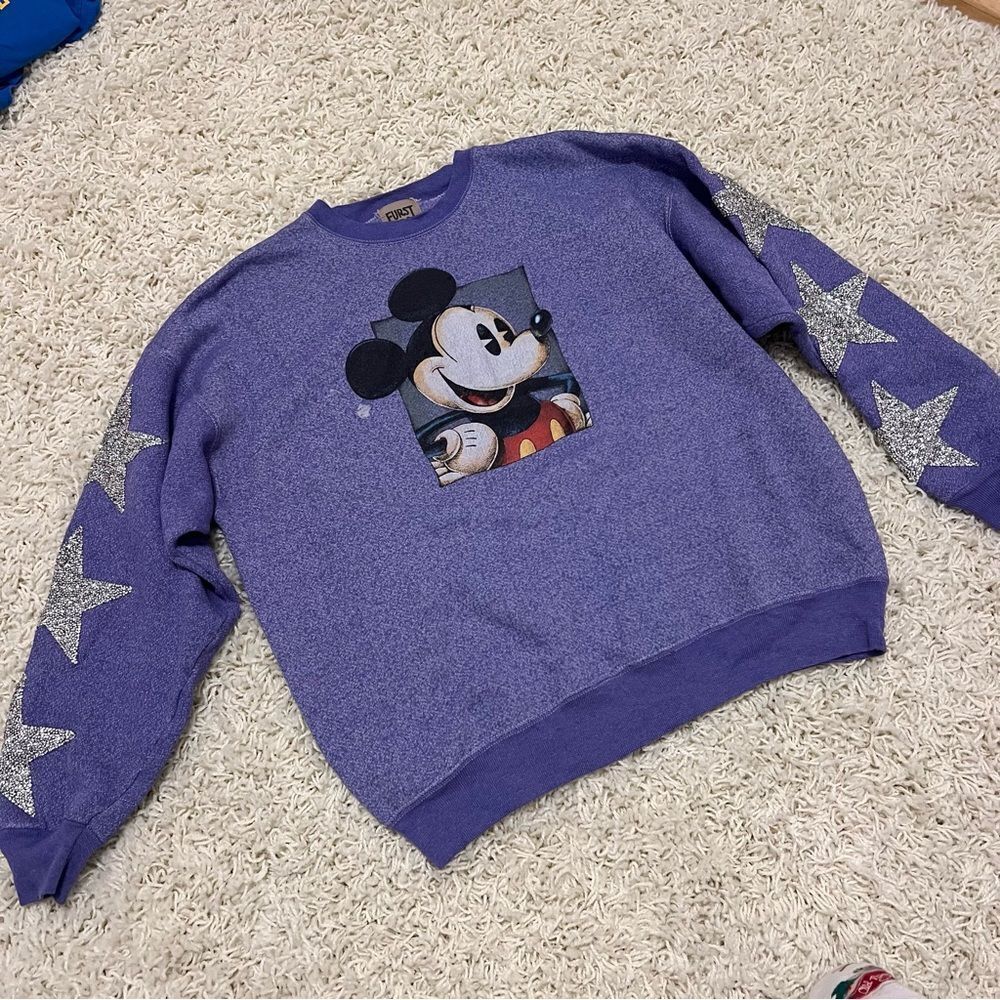 Furst of A Kind LF Disney Mickey Purple Crewneck